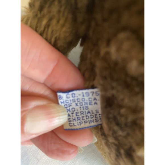 Vintage Droopy Eyed Brown Puppy Dog Plush Stuffed Animal Dakin 1975  - Picture 5 of 6